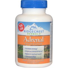Енергетичний комплекс, Adrenal, RidgeCrest Herbals, 60 Veggie Caps - фото