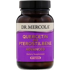 Кверцетин и Птеростильбен, Quercetin and Pterostilbene Advanced, Dr. Mercola, 60 капсул - фото