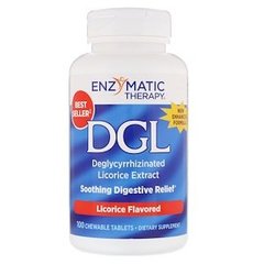 Корінь солодки (DGL), Enzymatic Therapy, 100 таблеток - фото