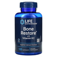 Відновлення кісток + К2, Bone Restore, Life Extension, 120 капсул - фото