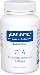 Кон'югована лінолева кислота, CLA, Pure Encapsulations, 1000 мг, 60 капсул - фото