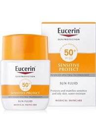 Солнцезащитный флюид с матирующим эффектом SPF 50+, Eucerin, 50 мл - фото