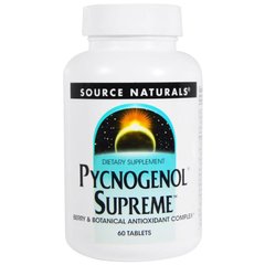 Пікногенол Сьюпрім, Pycnogenol Supreme, Source Naturals, 60 таблеток - фото