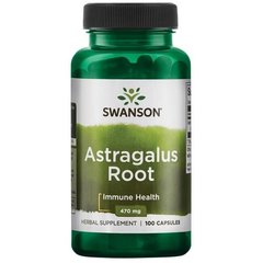 Астрагал, корінь, Astragalus Root, Swanson, 470 мг, 100 капсул - фото