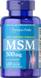 Метилсульфонілметан, MSM, Puritan's Pride, 500 мг, 120 капсул, фото – 1