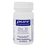 Цинк, Zinc, Pure Encapsulations, 30 мг, 60 капсул, фото