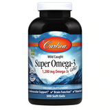 Омега-3, рыбий жир, Wild caught Super Omega-3 Gems, Carlson Labs, 1200 мг, 300 капсул, фото