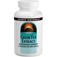 Зелений чай екстракт (Green Tea Extract), Source Naturals, 60 таблеток - фото