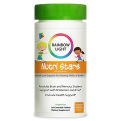 Вітаміни для дітей, Nutri Stars, Rainbow Light, фруктовий смак, 120 жувальних таблеток - фото