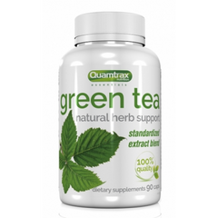 Зелений чай, Green tea, Quamtrax, 90 капсул - фото
