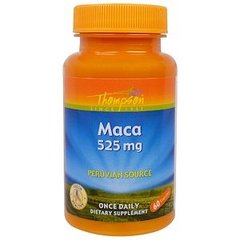 Маку (Maca), Thompson, 525 мг, 60 капсул - фото