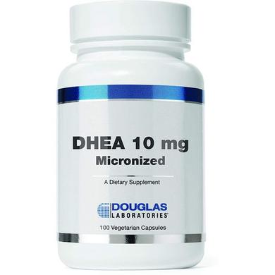 ДГЭА, поддержка иммунитета, мозга, костей, обмена веществ и СМТ, DHEA, Douglas Laboratories, 50 мг, 100 капсул - фото