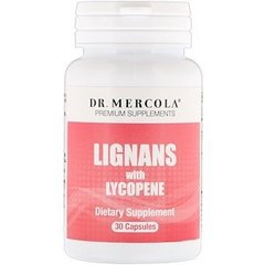 Лігнін з лікопіном, Lignans with Lycopene, Dr. Mercola, 30 капсул - фото