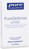 Поддержка иммунитета и здоровья дыхательных путей, PureDefense with NAC, Pure Encapsulations, 20 капсул, фото