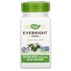 Очанка, Eyebright, Nature's Way, 430 мг, 100 капсул - фото