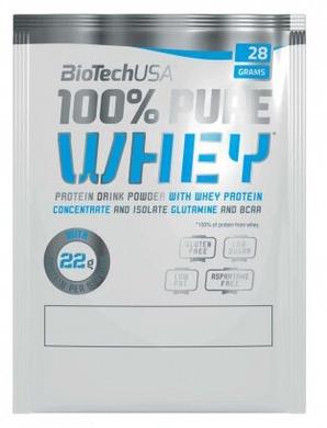 Сывороточный протеин, PURE WHEY protein, ванильный бурбон, BioTech USA, 28 г - фото
