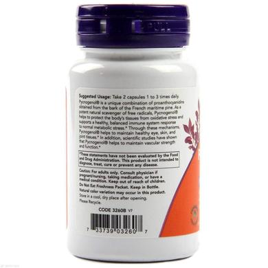 Пікногенол, Pycnogenol, Now Foods, 30 мг, 30 капсул - фото