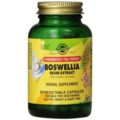 Босвелія (Boswellia Resin), Solgar, екстракт, 60 капсул - фото
