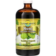 Сок нони, Noni Juice, Dynamic Health, органический натуральный, 946 мл - фото