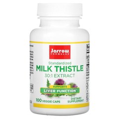 Расторопша (Milk Thistle), Jarrow Formulas, 150 мг, 100 капсул - фото
