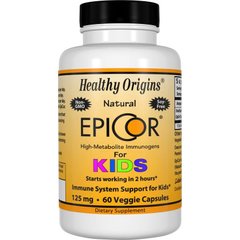 Эпикор для дітей, EpiCor for Kids, Healthy Origins, 125 мг, 60 капсул - фото