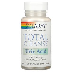 Очиститель мочевой кислоты, Total Cleanse Uric Acid, Solaray, 60 капсул - фото