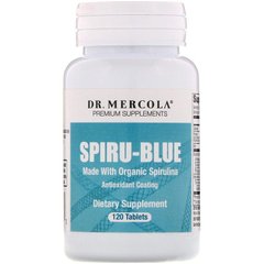 Спіруліна, Spirulina, Dr. Mercola, 2000 мг, 120 пігулок - фото