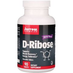 Д-рибоза з ягідним смаком, D-Ribose, Jarrow Formulas, 90 таблеток - фото