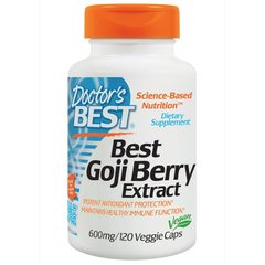 Екстракт Годжі, Goji Berry, Doctor's Best, 600 мг, 120 капсул - фото