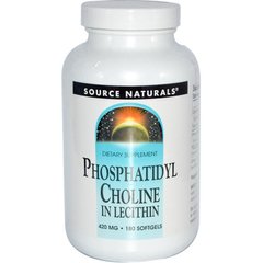 Фосфатидилхолін лецитину, Phosphatidyl Choline, Source Naturals, 420 мг, 180 капсул - фото