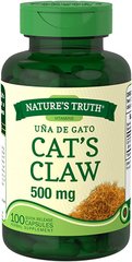 Котячий кіготь, Cat's Claw, Nature's Truth, 500 мг, 100 капсул - фото