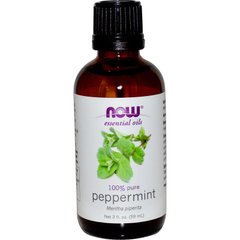 Масло мяты (Peppermint), Now Foods, Essential Oils, 59 мл - фото