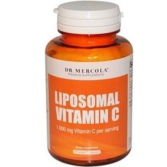 Липосомальный вітамін С, Liposomal Vitamin C, Dr. Mercola, 1000 мг, 60 капсул - фото