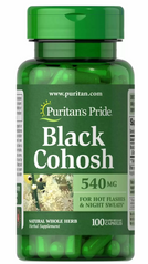 Клопогон гроновидний, Black Cohosh, Puritan's Pride, 540 мг, 100 капсул - фото