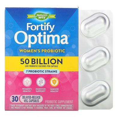 Пробиотики для женщин, Primadophilus Optima, Women's, Natures Way, 50 млрд., 30 капсул - фото