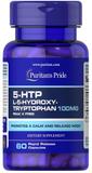 5-гідрокситриптофан, 5-HTP, Puritan's Pride, 100 мг, 60 капсул, фото