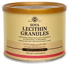 Лецитин соєвий, Lecithin Granules, Solgar, гранули, 227 г - фото