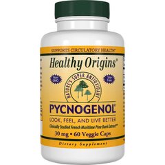Пікногенол, Pycnogenol, Healthy Origins, 30 мг, 60 капсул - фото