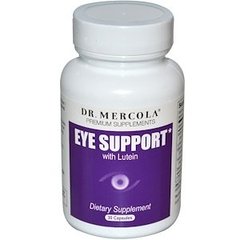 Вітаміни для очей з лютеїном, Eye Support, Dr. Mercola, 30 капсул - фото