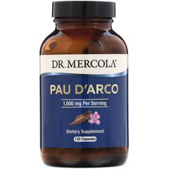За Д'Арко 1000 мг, Pau D'Arco, Dr. Mercola, 120 капсул - фото