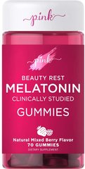 Мелатонін, Melatonin, Pink, 10 мг, 70 жувальних цукерок - фото
