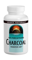 Вугілля 260 мг, Source Naturals, 100 капсул - фото