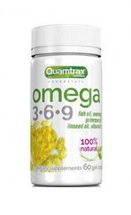 Омега 3-6-9, Omega 3-6-9, Quamtrax, 500 мг, 60 гелевых капсул - фото