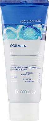 Антивозрастная увлажняющая пенка с коллагеном, Collagen Water Full Moist Deep Cleansing Foam, FarmStay, 180 мл - фото