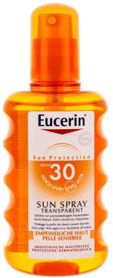 Сонцезахисний спрей для тіла, SPF 30, Eucerin, 200 мл - фото