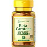 Бета-каротин, Beta-Carotene, Puritan's Pride, 25 000 МЕ, 100 гелевых капсул, фото
