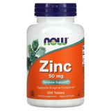 Цинк в таблетках, Zinc, Now Foods, 50 мг, 250 таблеток, фото