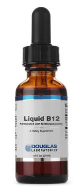 Вітамін В12 з метилкобаламіном рідкий, Vitamin B12, Douglas Laboratories, 30 мл - фото