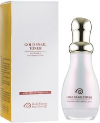 Тонер для догляду за шкірою обличчя, GES S Gold, Gold Energy Snail Synergy, 130 мл - фото