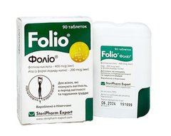 Фолио, Steripharm, 400 мкг/200 мкг, 90 таблеток - фото